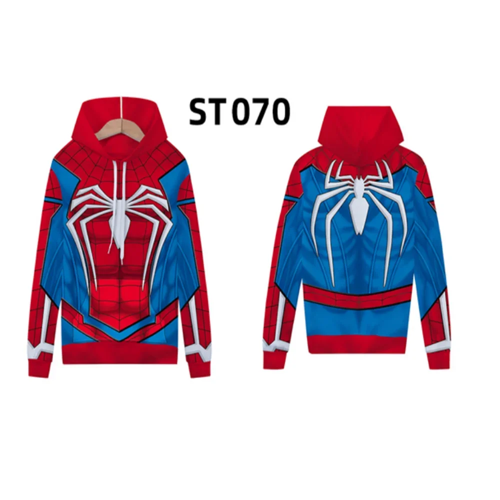 thumbnail image 1 of Sudadera con capucha supergrande para hombre Miniso con estampado 3D de Marvel Spider Man, abrigo deportivo para ciclismo, moda urbana, sudadera informal para hombre, 1 of 5