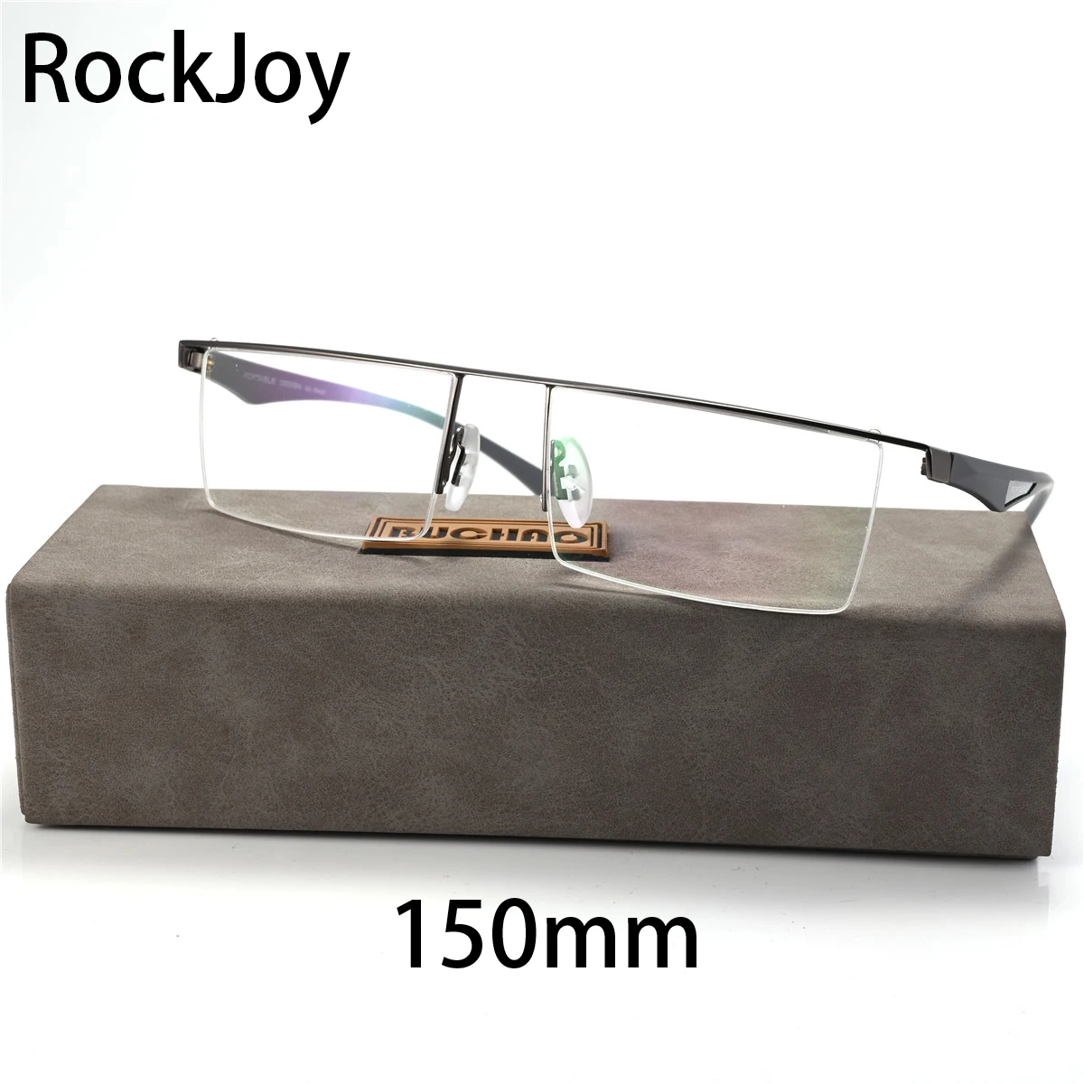 

Rockjoy Brand Myopia Glasses Male Business Style Anti Blue Light -100 150 200 250 300 Eyeglasses Frames 150mm Oversized Men