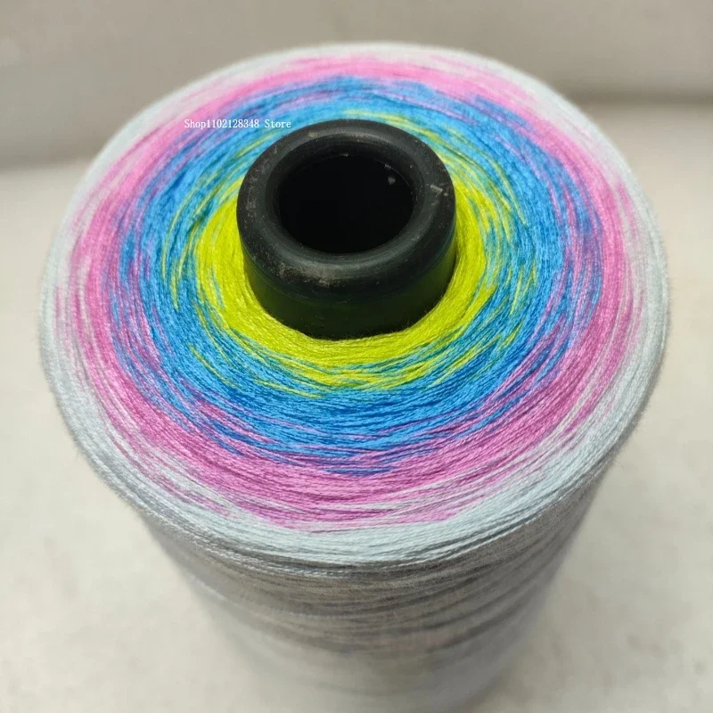 500g Gradient Cake Cotton Thread 4 Strands Mercerized Cotton 100% Cotton Thread Hand-woven DIY Sweater Scarf Glove Material 3