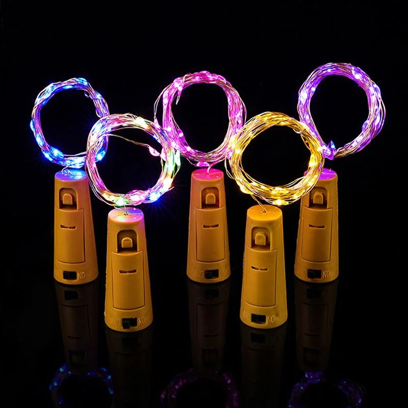 

Fairy Lamp for Liquor Bottles Crafts 10pcs LED Wine Bottle Cork String Light Wedding Party Decoration Christmas Copper Wire Lamp