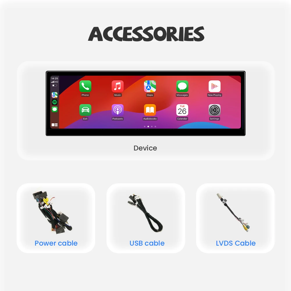 Radio Multimedia con Pantalla Táctil Inalámbrica CarPlay Android Auto de 14.9 Pulgadas para BMW X1 F48 X2 F49 NBT EVO con Navegación Estéreo 6