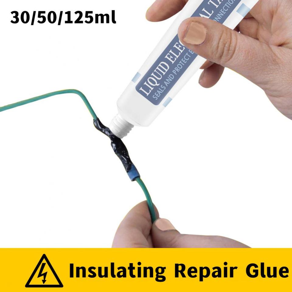 Insulation Glue Liquid Insulating Tape RepairGlue ElectricalWire Cable Coat Fix Line Glue Waterproof Seal High Temperature Paste