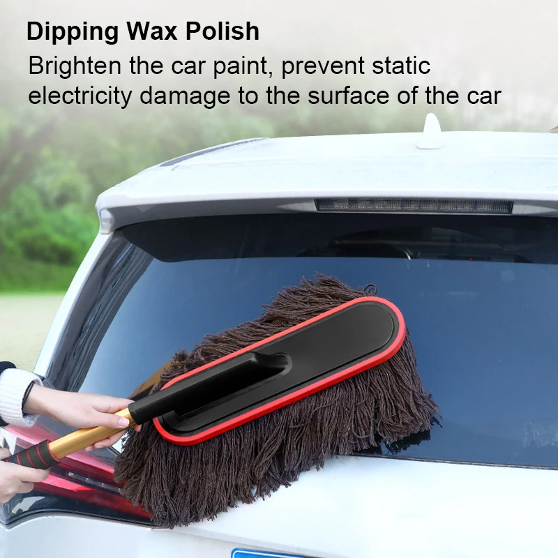 Auto Car Cleaning Duster Microfiber Large Home Wax Treated Plastic