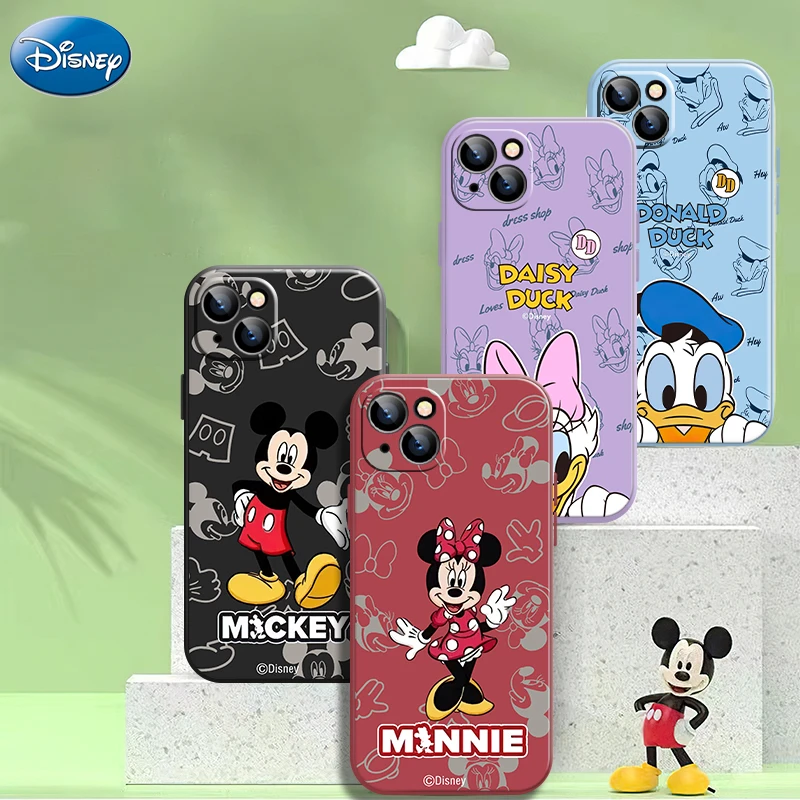 cute iphone xr cases Disney Mickey Minnie Mouse Donald Duck For iPhone 13 Pro Max 11 12 Pro Mini X XR XS Max 6 6s 7 8 Plus Phone case silicone funda phone cases for iphone xr