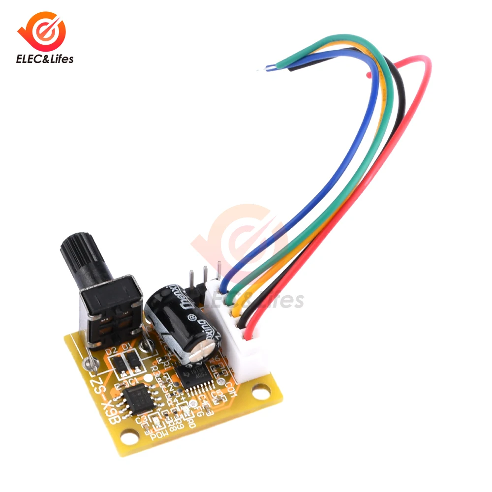 DC 5V 12V 15V BLDC 3 상 브러시리스 모터 드라이버 2A 15W DC 모터 속도 컨트롤러 Sensorless 보드 모듈 5PIN 플랫 케이블