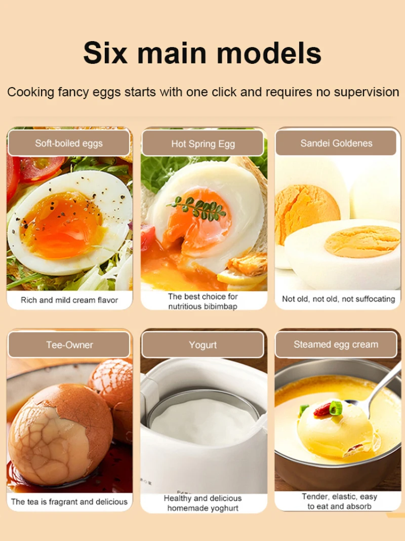 Electric Egg Steamer Household Mini Electric Egg Maker Automatic Power Off Egg Boiler Multifunctional Egg Boiler Power Off 4