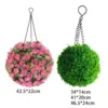 Solar Powered Garden Hanging Lantern Solar Topiary Ball Hanging Ornament for Wedding Decoration 1