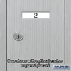 3506ARU Recessed Mounted Vertical Mailbox with 6 Doors and USPS Access, Aluminum 4