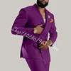 New Fashion Men Suits Peak Lapel Double Breasted 2 Pieces Best Men Groom Wedding Party Tuxedos Blazer Pants Trajes De Hombre 4