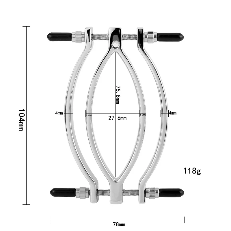 2 Types Stainless Steel Labia Clamp with Spikes Vaginal Expander Clitoris G-spot Flirt Fetish Bdsm Sex Toy Women