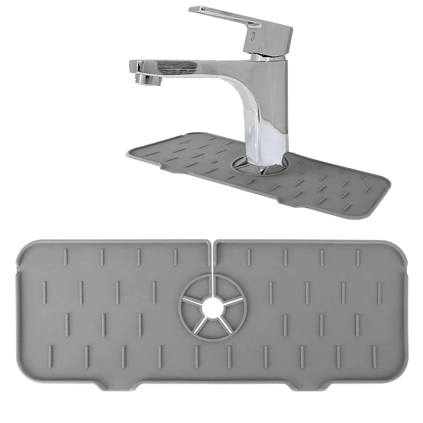 

Силиконовый коврик для слива раковины, дождевик для кухонного смесителя, защита от брызг, для ванной комнаты
