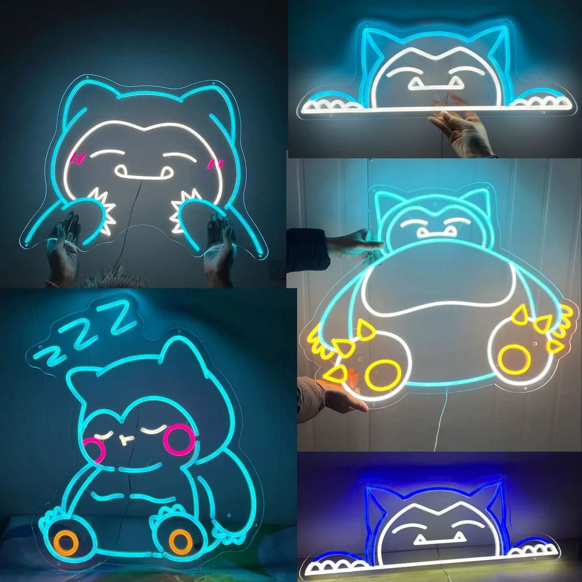 

Custom Anime Neon Sign Cute Bear Neon Sign Indoor Wall Lights Wedding Event Party Decoration Shop Indoor Home