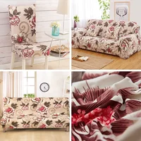 Big Flower Sofa Cover Printed Couch Cover Polyester Bench Covers Elastic Stretchy Furniture Slipcovers for Christmas Home Decor 2