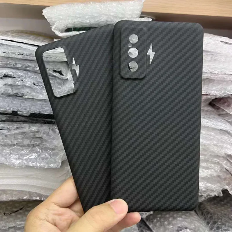 

Case for Xiaomi Redmi K50 Gaming Edition & POCO F4 GT Real Carbon Fiber Aramid Mobile Phone Protective Cover Protection Shell