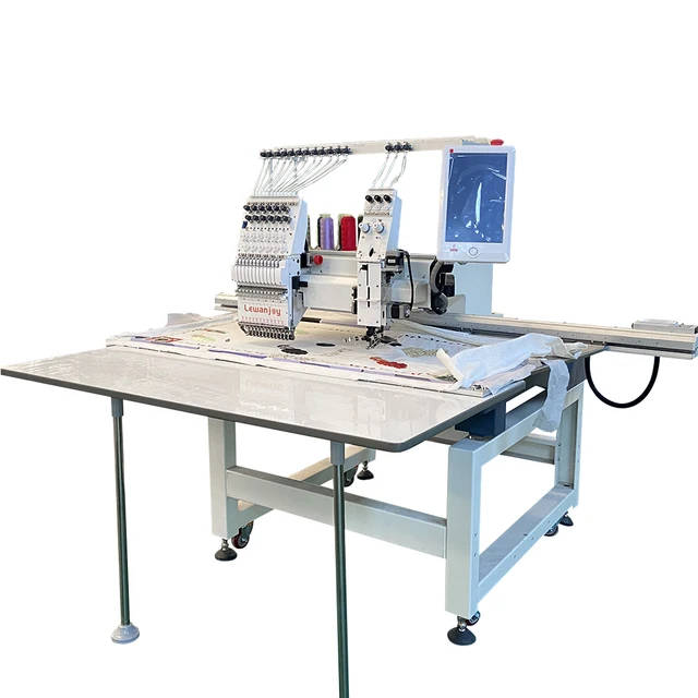 High Speed One Head Embroidery Machine Precision Mixed 9/12mm Needles Computered Chenille Towel Embroider