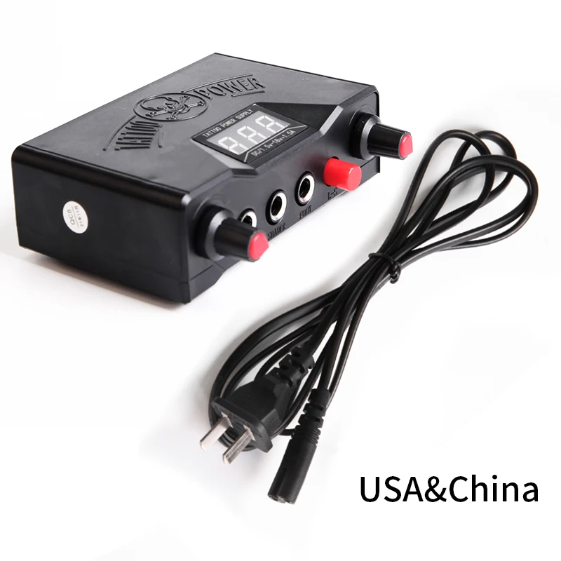 S3247bab5040941febc93e2dd14df63bet Tattoo Power Kit Digital LCD Dual Mode Power Foot Pedal Clip Cable for Rotary And Coil Tattoo Gun Machine Tattoo Accessory Kit Mallzona