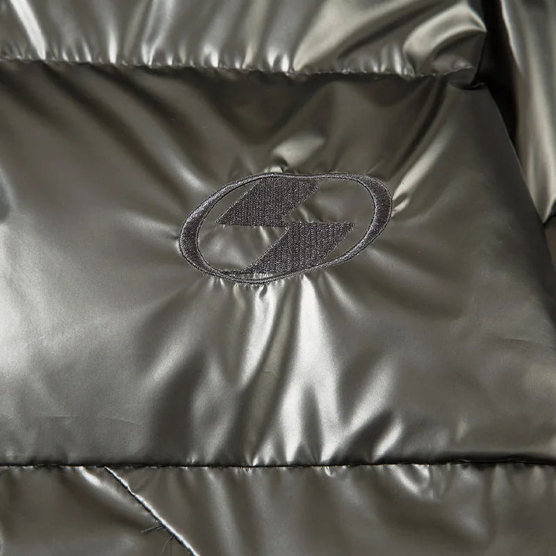 Men Padding Jackets Winter Shiny Metallic Parka Oversized Thick Warm Puffer Coats Hip Hop Streetwear Waterproof Outwear Unisex