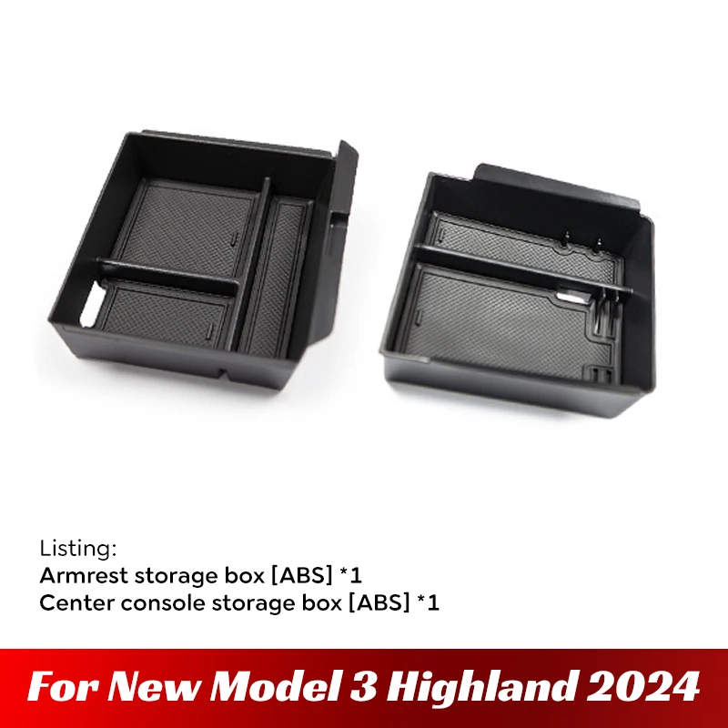 for Tesla Model 3 Highland 2024 Center Console Organizer Box Interior Parts  Replacement Tray Storage Accessories R6S5 - AliExpress