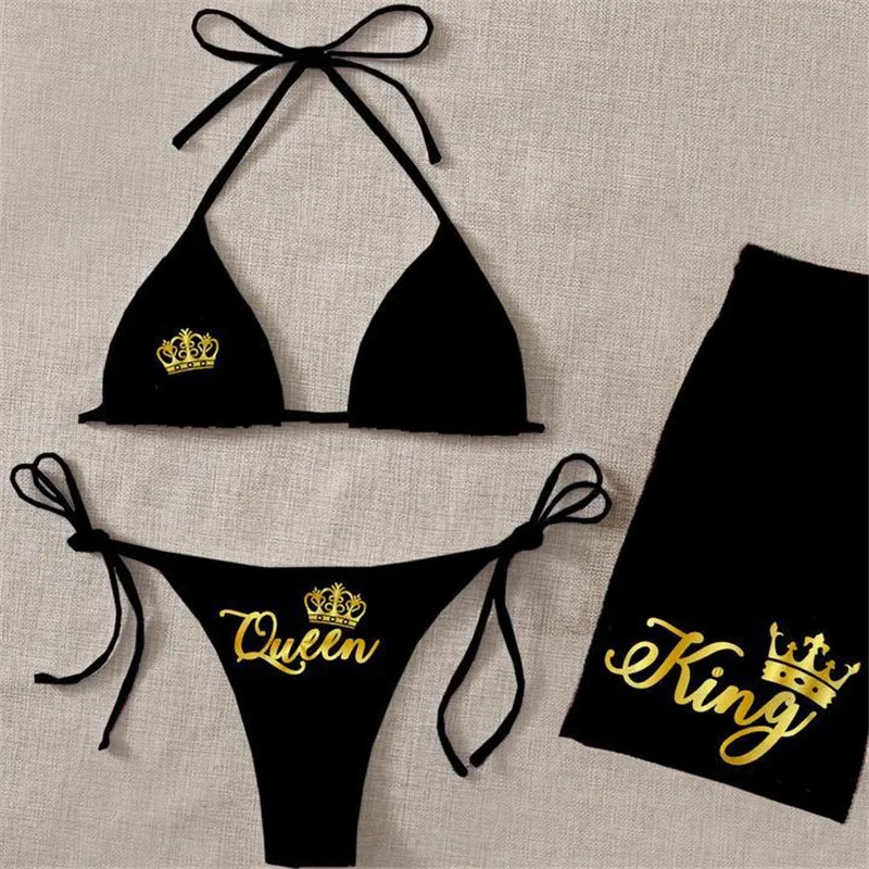 PLstar Cosmos King and Queen 3D Printed Summer Men Shorts For Women Bikini Couple Matching Beach Shorts 02 2
