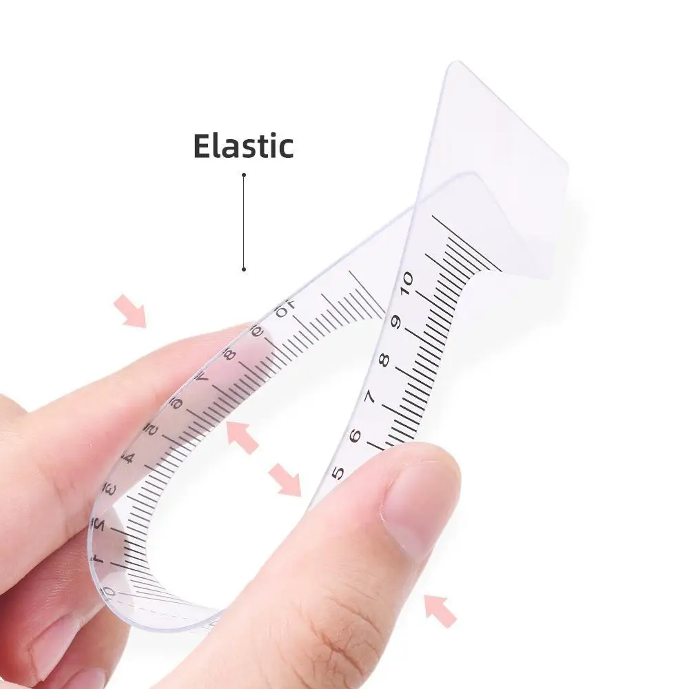 눈썹 그루밍 스텐실 셰이퍼 눈금자 측정 도구, 메이크업 재사용 가능한 눈썹 눈금자 도구, 10 개