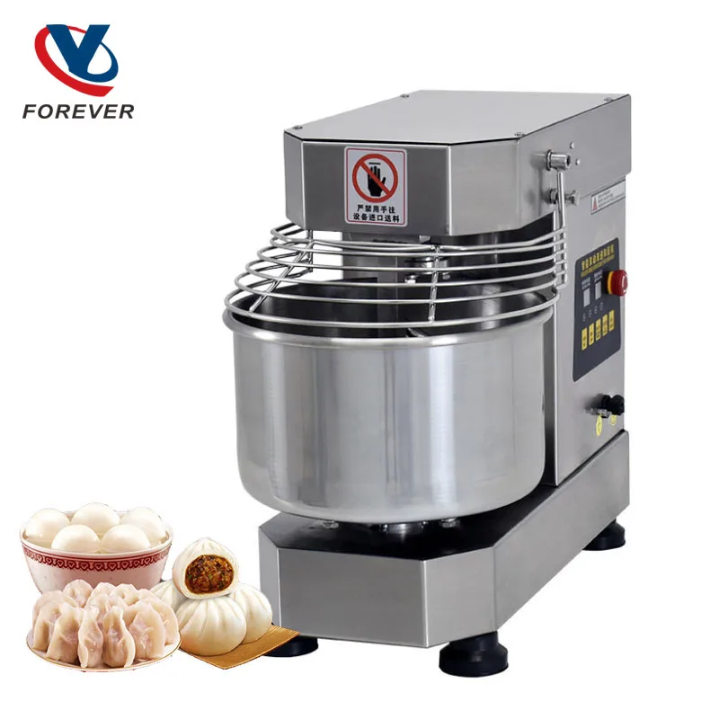 Dough Mixer Commercial Electric Dual Power Stainless Steel Multifunctional 110V/220V Bakery Restaurant Kitchen Equipment