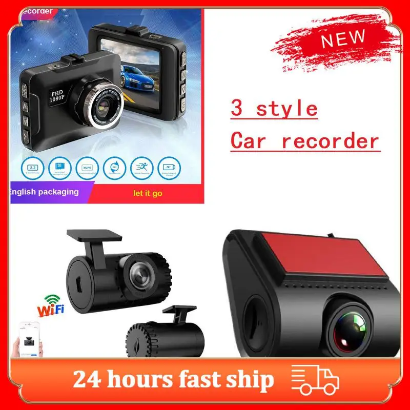 

1080P Car Dash Cam Front And Rear Camera Car DVR Car Recorder Night Vision Driver Recorder Auto Parking Monitoring Video Camera