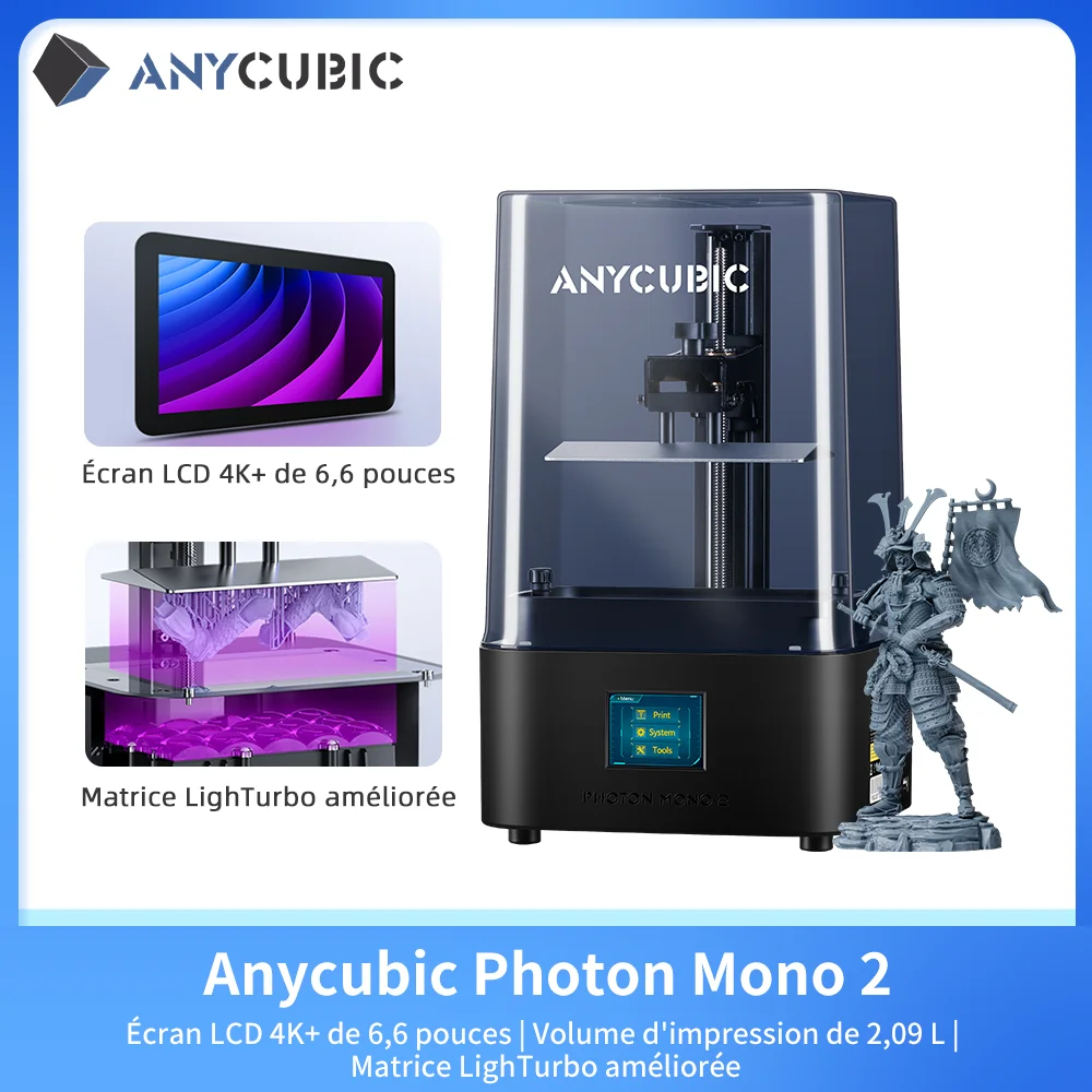 ANYCUBIC-Imprimante 3D BIC Photon Mono M5s, 12K, 10 pouces, SLA