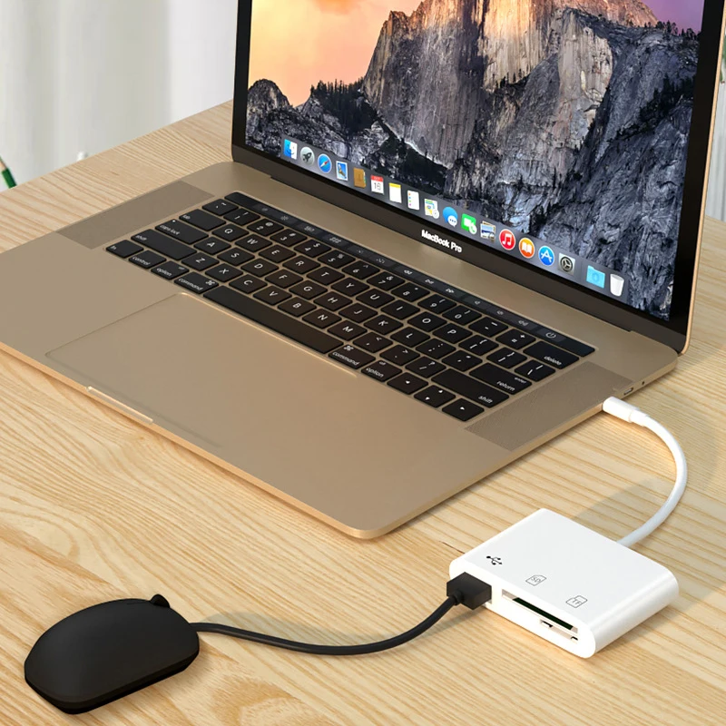 OTG 2.0 Type C Card Reader Adapter for Macbook PC USB-C Android Phone Laptop PC Notebook Micro SD TF USB Disk Memory Card Reader 5
