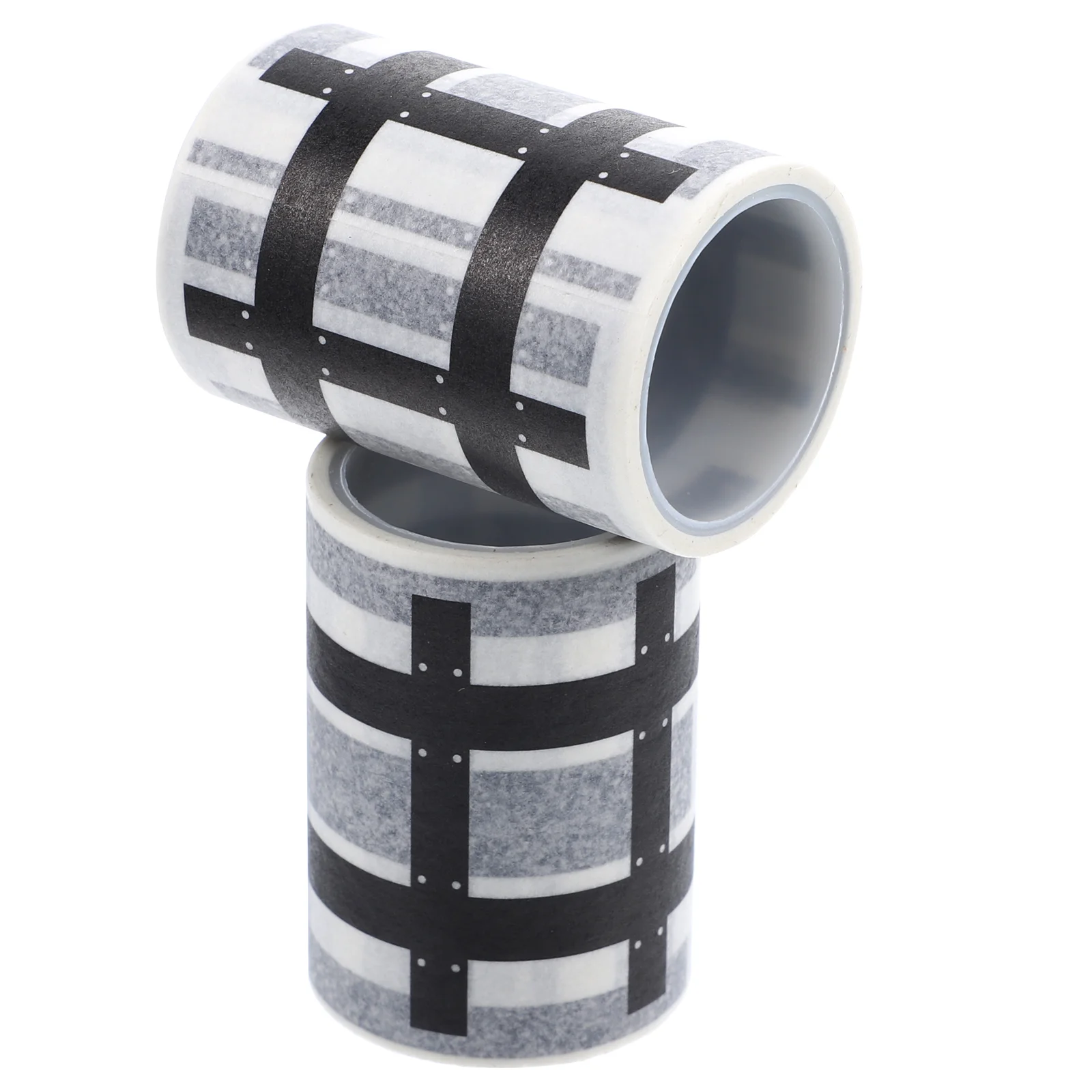

2 Rolls Track Tape Toys DIY Road Stickers Bus Shelter Railway Paper Traffic Tapes Label