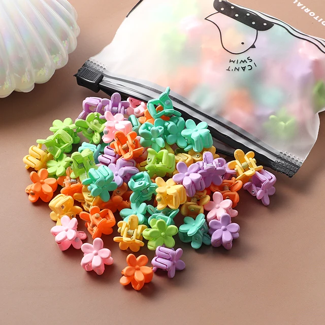 40Pcs Girls Colorful Hair Clips Flower Star Mickey Cute Small Hair Claws Kids Sweet Hairpins Cartoons Fashion Hair Accessories style-43