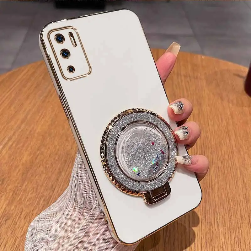Sleek Circular Support Plating Phone Case