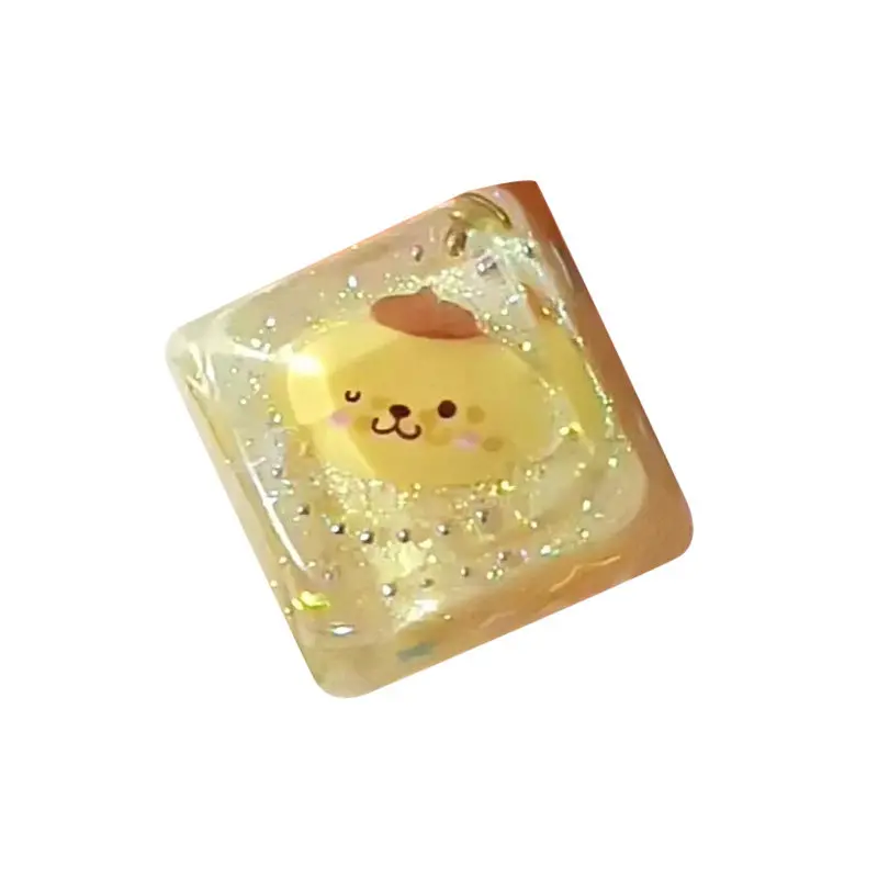 Sanrio 맞춤형 맞춤형 키캡 DIY 에폭시 키캡 수제 선물 레진 푸딩 도그 싱글 기계식 키보드