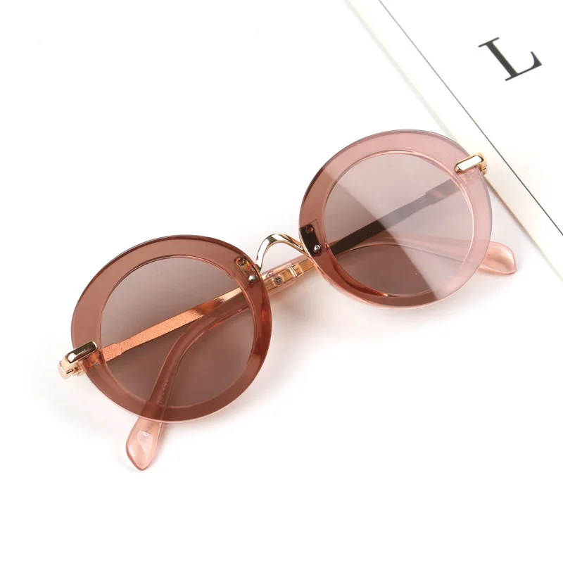

Round Polarized Sunglasses for Baby Vintage Oversized Metal Children Sunglasses for Boy Girls 2022 Infant Toddler Gafas De Sol