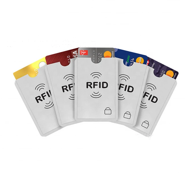 Porte carte,Porte-cartes Anti Rfid, blocage NFC, lecteur de cartes