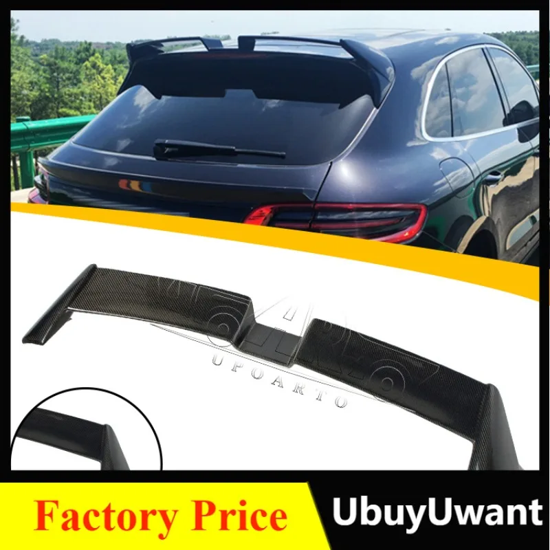 

Car Spoilers ABS Plastic Rear Tail Spoiler Roof Wing For Porsche Macan 2014 2015 2016 2017