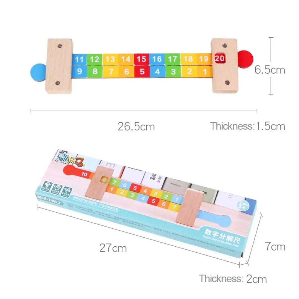 Math For Kids Early Education Math Arithmetic Teaching Addition Ruler Digital Resolution Ruler Mathematics Decomposition