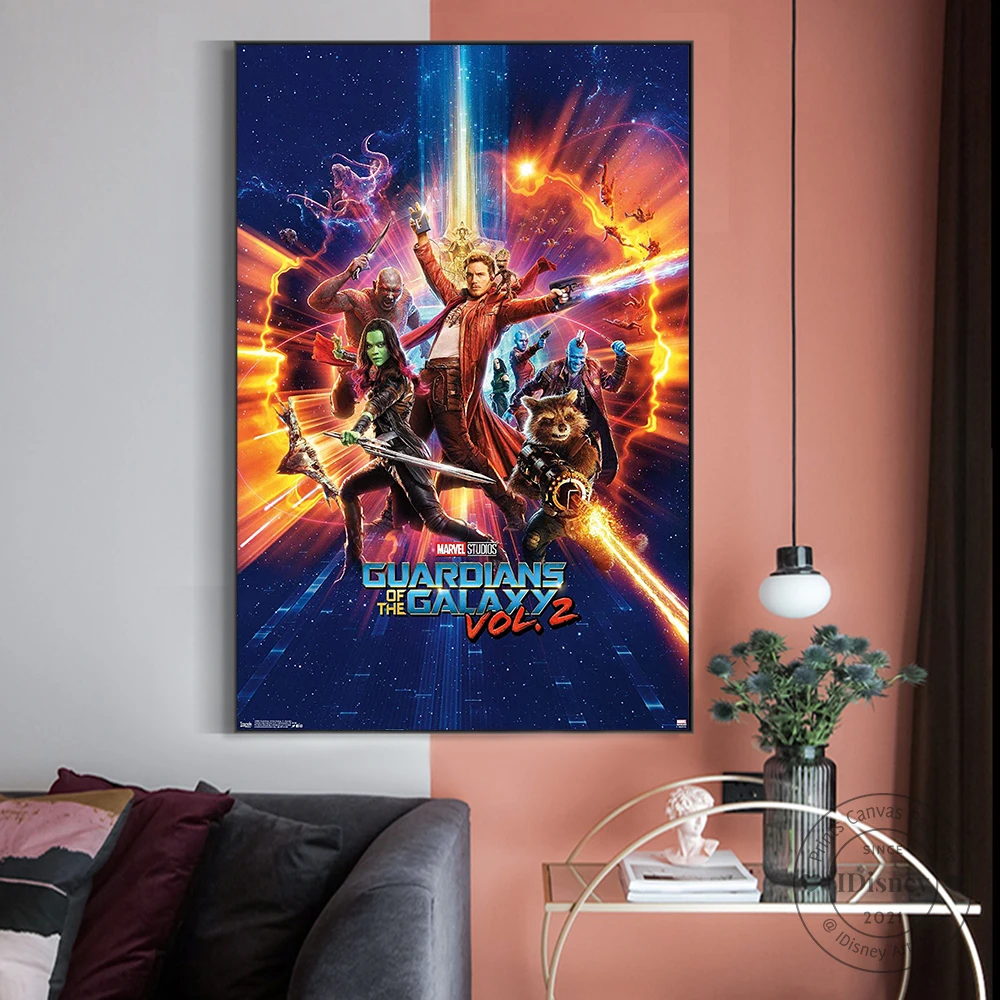 

Marvel Cinematic Universe Guardians Of The Galaxy Vol 2 Poster Movies Prints Canvas Paintings Picture Fans Gift Home Decoration
