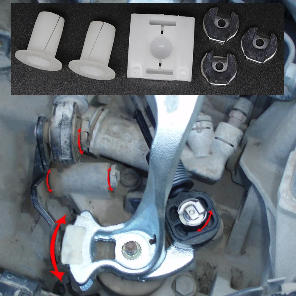 Shift Lever Slide Shoe Relay Bearing Bushing Gear Selector Wiring Shifter Washer for SEAT Ibiza 2002-2009 Leon 1M Alhambra 7V