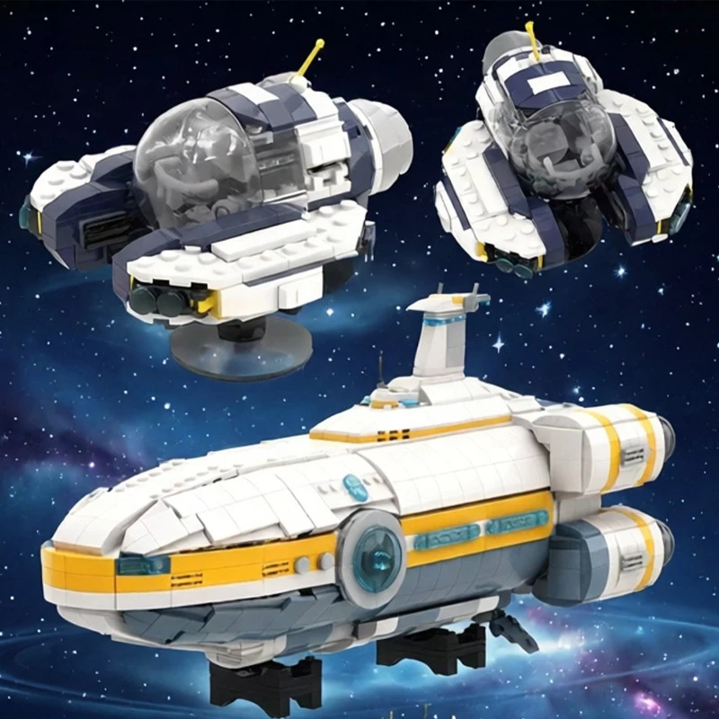 Building Blocks Underwater Games Series Aurora Submarine Model_voghion.com