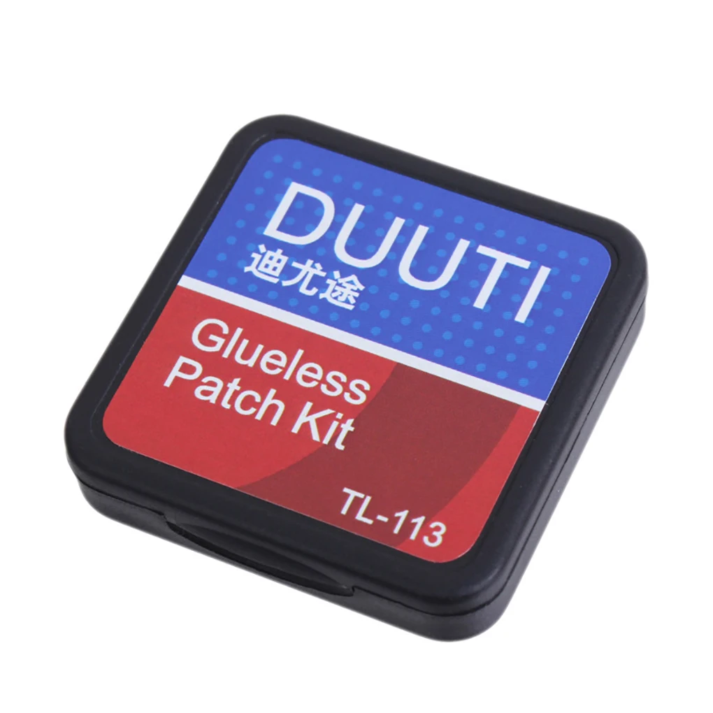 Kit Di Riparazione Pneumatici Duuti Senza Colla Cnc Facile Da Usare Patch Fredda Tirefit Leggero Piccolo Per Mountain Bike Bianco