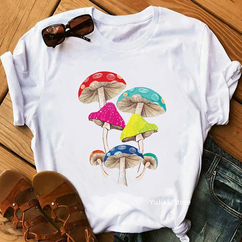 

Watercolor Kawaii Cactus Cat Print Women'S T-Shirt Funny White T Shirt Femme Harajuku Shirt Summer Tops Tee Shirt Female Tshirt