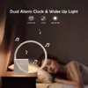 LED Night Light With Alarm Clock White Noise Natural Sound Timing Sleeping Light 3 Level Dimmable Touch Table Lamp For Bedroom 5