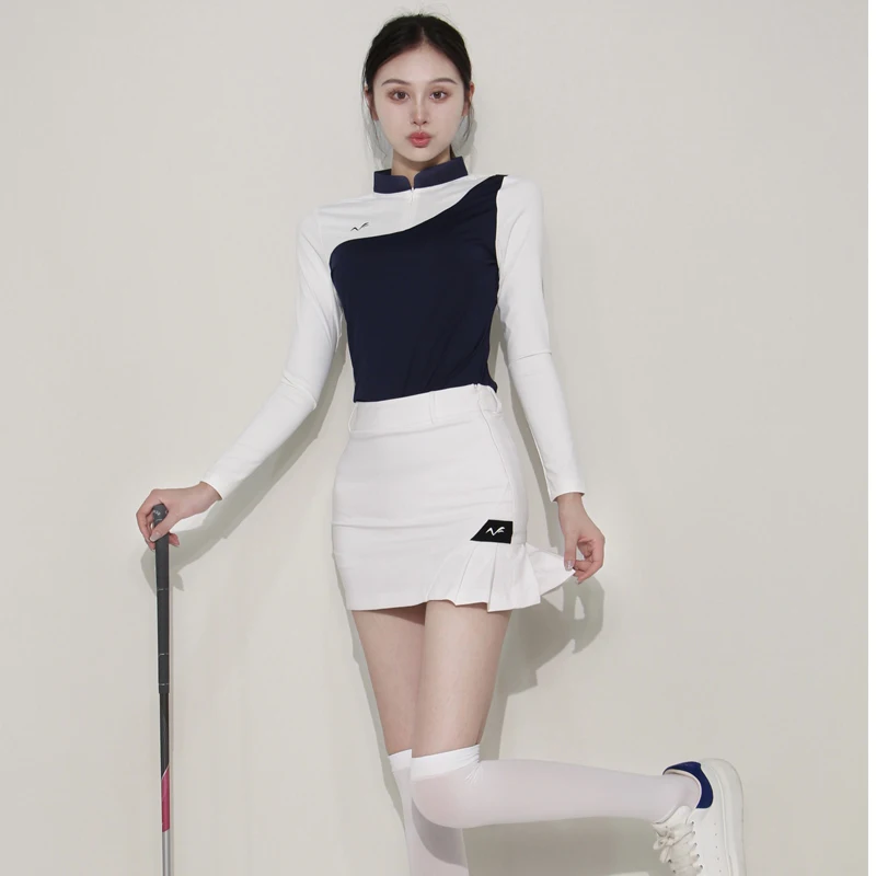 Autumn New Golf Women's Clothing Slim Fit, Slimming, Wrinkle Resistant, High-quality and Versatile Outdoor Leisure Sports