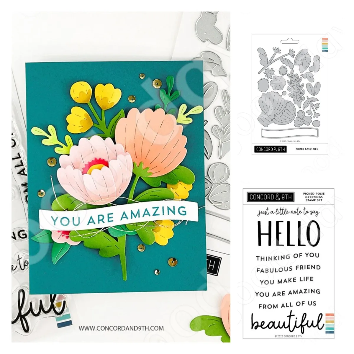 2022ArrivalNewPickedPosieMetalCuttingDiesStampsScrapbookUsed