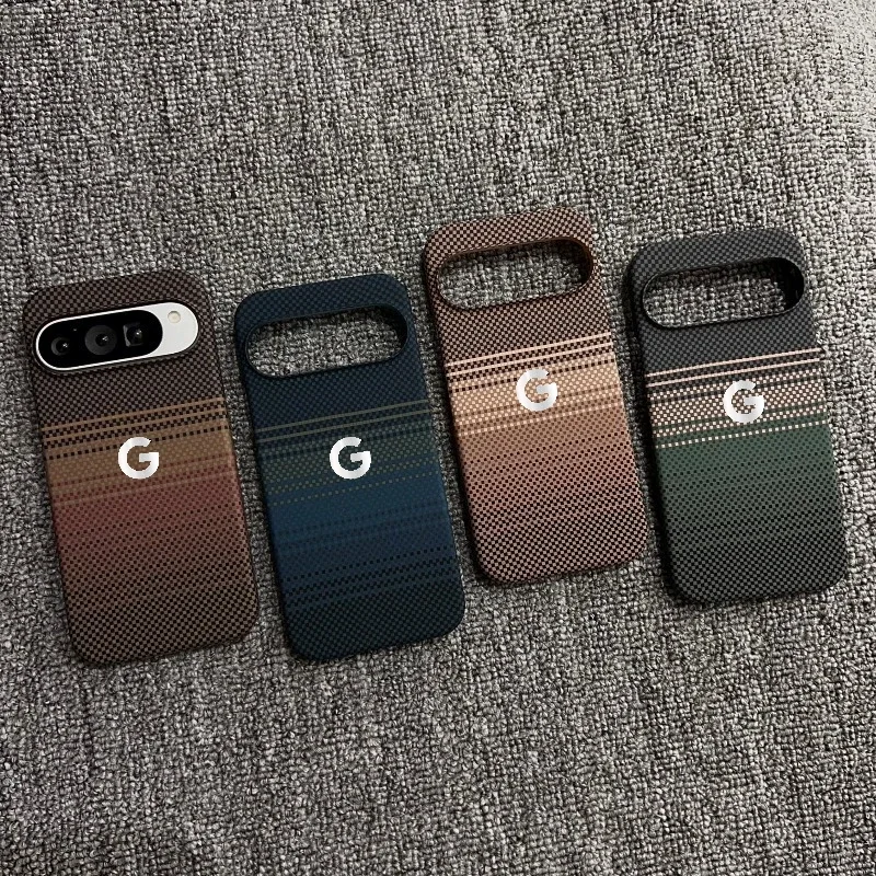 Retro Business Kevlar Carbon Fiber Magnetic Wireless Charging Cover