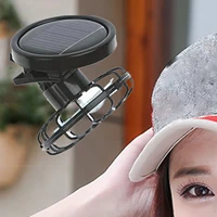 Clip on Cap Fan Cooling Fan Small Hands Free Solar Powered Fan Portable Fan for Travel Picnic Outdoor Activities Hiking Golfing 3