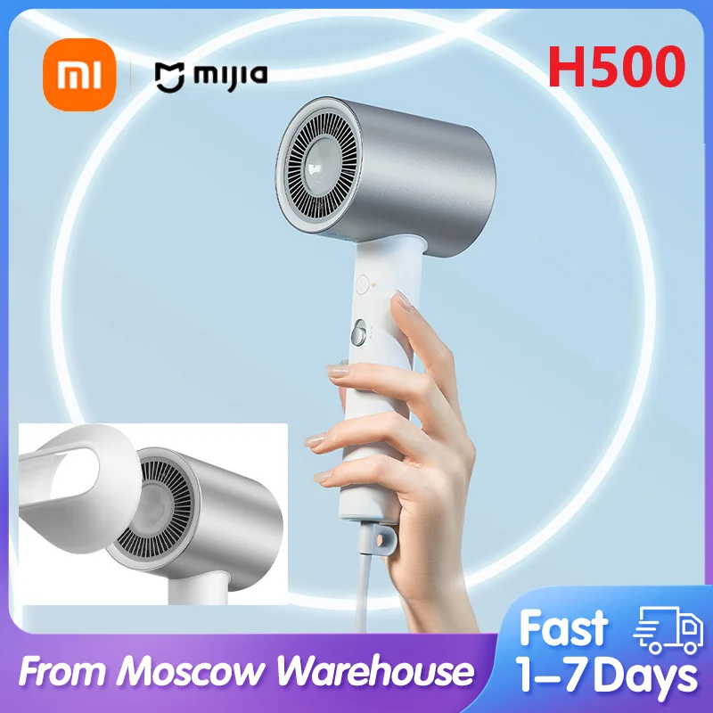 Hair Dryer Original XIAOMI MIJIA H500 Water Ion 1800W Professional Hair Care Quick Dry Smart Temperature Control