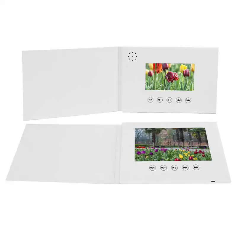 Video Greeting Card Video Brochure Electronic Greeting Card with LCD Screen for Birthday Gift Father's Day Mother's Day