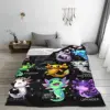 Axolotl Kawaii Axolotls Of The World Axolotl Animals Flannel Blanket  Vintage Throw Blanket for Home 125*100cm Bedspreads 3