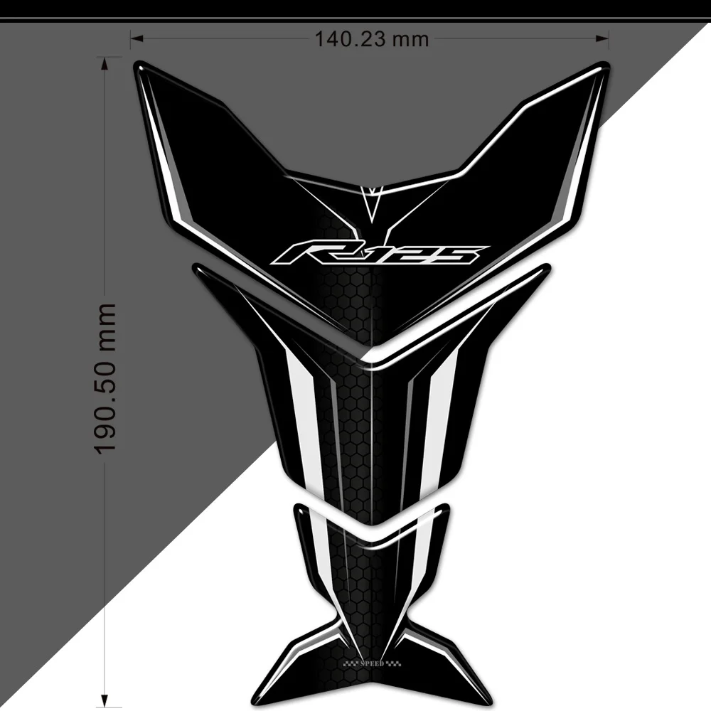 ߸ YZF R125 R 125  ũ е ȣ Į 3D ƼĿ   ΰ ũ е
